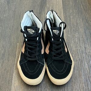 Vans Black and Tan High-Tops
